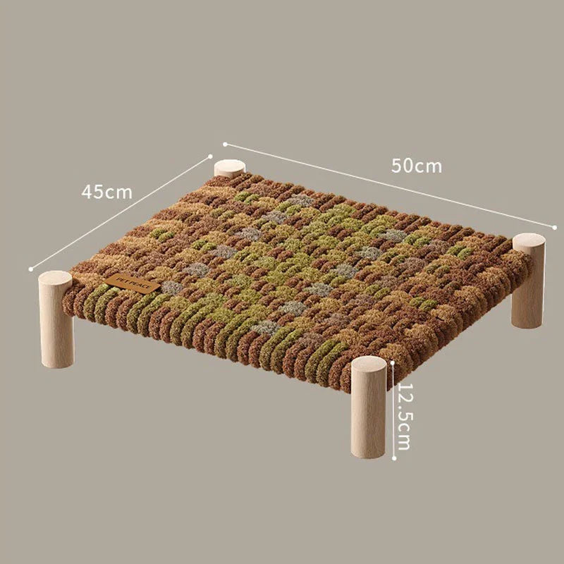 Hand-woven Cat Elevated Camping Bed