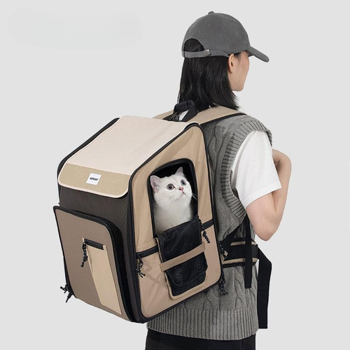 Large Expandable Cat Carrier Pet Backpack