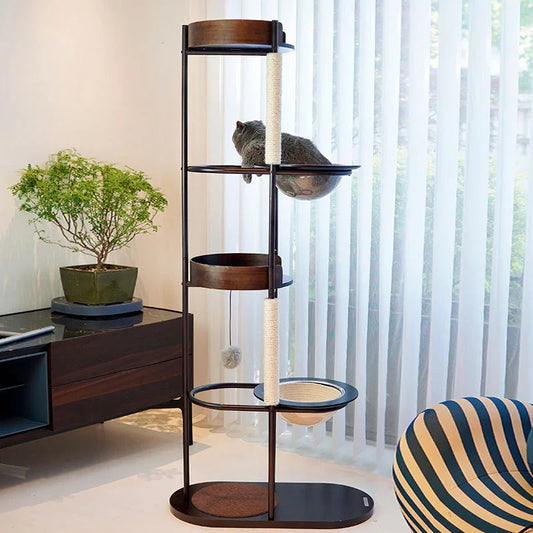 Minimalist Design Metal Cat Climbing Tree