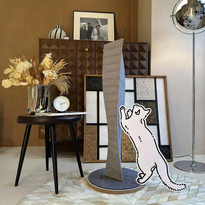Sculpture Art Cat Scratch Post Board