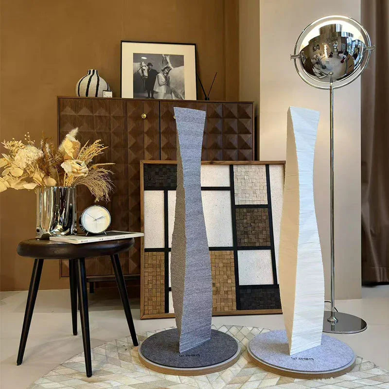 Sculpture Art Cat Scratch Post Board