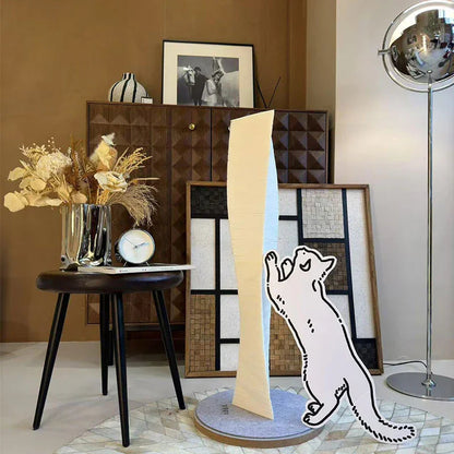 Sculpture Art Cat Scratch Post Board