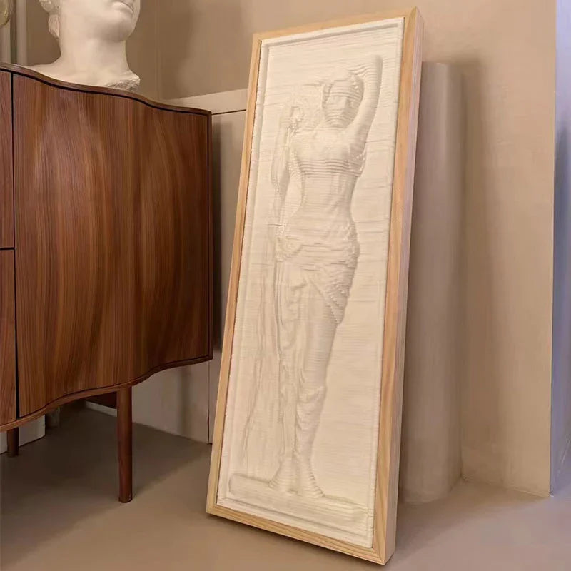 Sculpture Art Cat Scratch Post Board