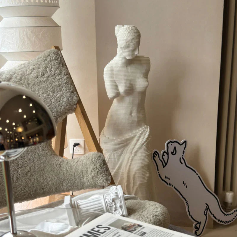 Sculpture Art Cat Scratch Post Board