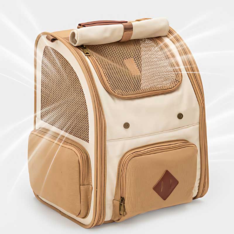 Vintage Cat Carrier Bag Travel Backpack