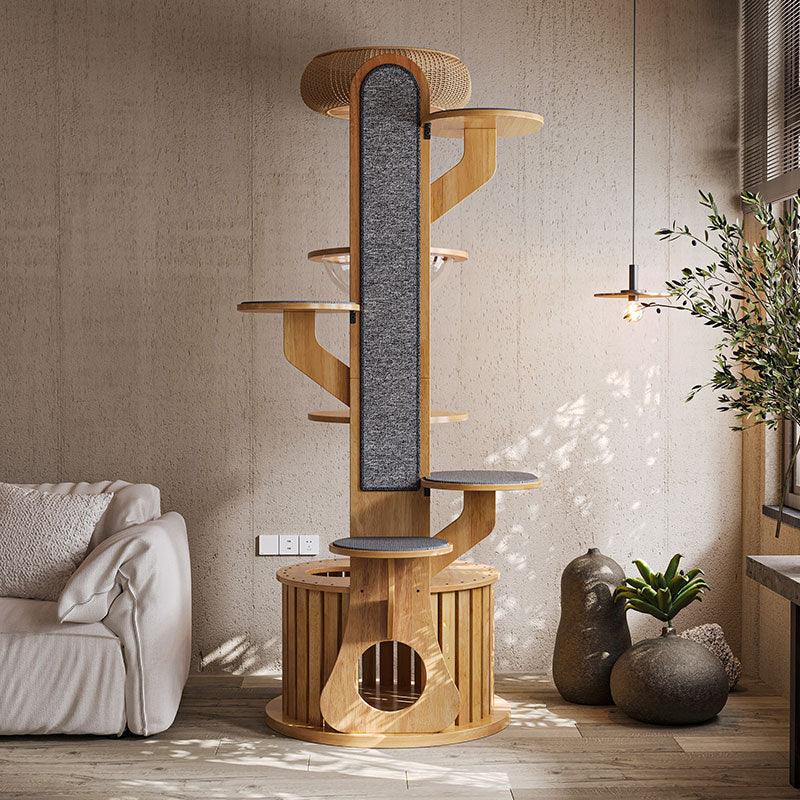 Desert Continent Solid Wood Cat Climbing Tree