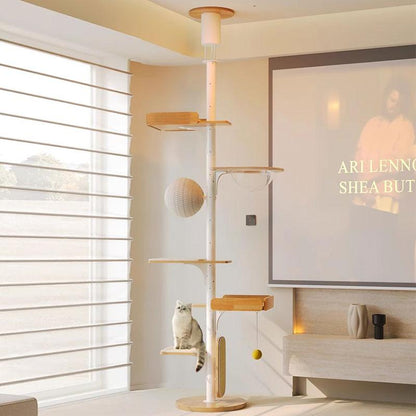 Iron Art Floor to Ceiling Cat Climbing Tree