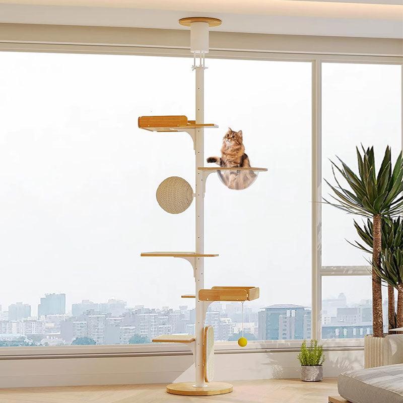 Iron Art Floor to Ceiling Cat Climbing Tree