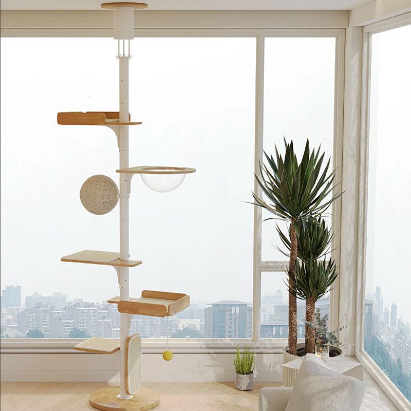 Iron Art Floor to Ceiling Cat Climbing Tree