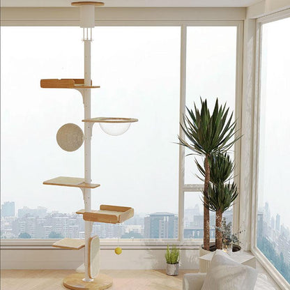 Iron Art Floor to Ceiling Cat Climbing Tree