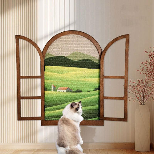 JCAT Artistic Window Frame Cat Scratcher