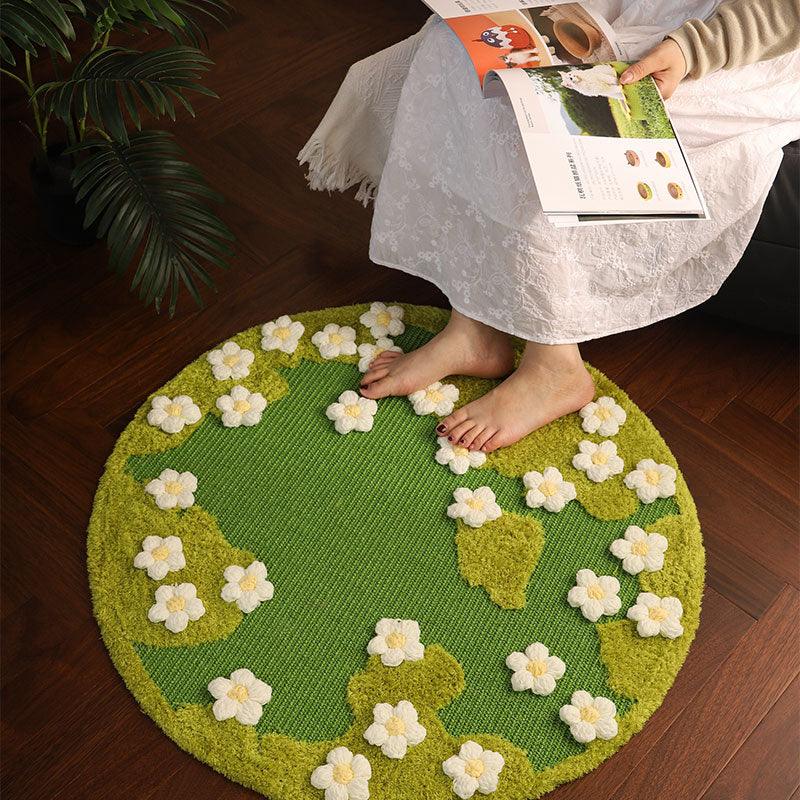 JCAT Blooming Garden Cat Scratch Mat Furniture