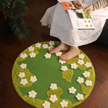 JCAT Blooming Garden Cat Scratch Mat Furniture