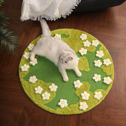 JCAT Blooming Garden Cat Scratch Mat Furniture