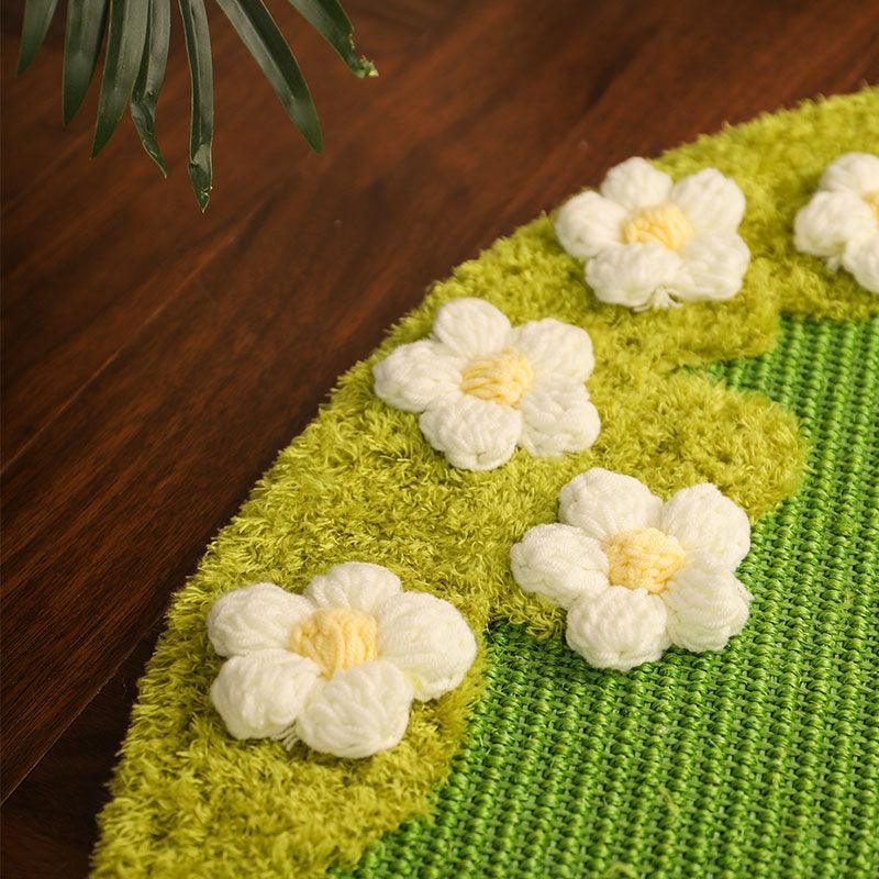 JCAT Blooming Garden Cat Scratch Mat Furniture