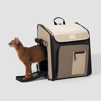 Large Expandable Cat Carrier Pet Backpack