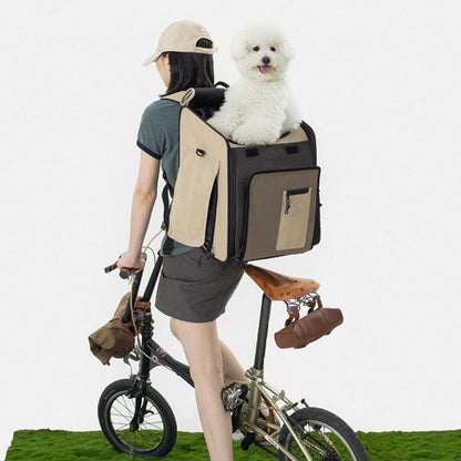 Large Expandable Cat Carrier Pet Backpack