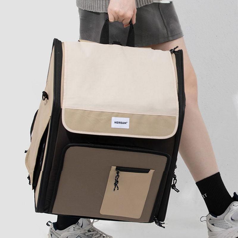 Large Expandable Cat Carrier Pet Backpack