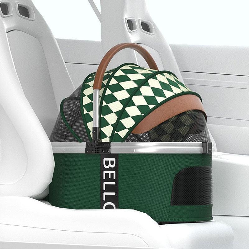 Luxury Detachable Cat Carrier Rolling Stroller