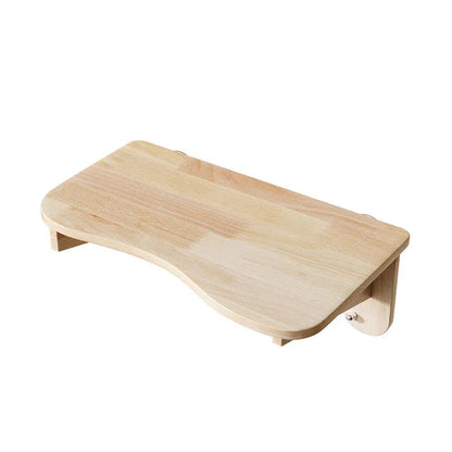 Solid Wood Suction Cup Cat Wall Shelves