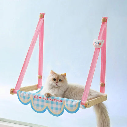 Sun-Loving Cat’s Window Wall Hammock