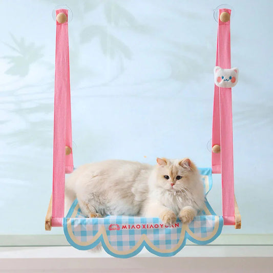Sun-Loving Cat’s Window Wall Hammock