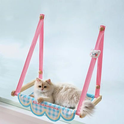 Sun-Loving Cat’s Window Wall Hammock