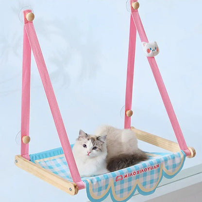 Sun-Loving Cat’s Window Wall Hammock