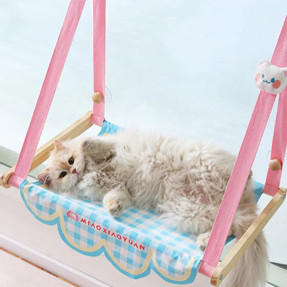 Sun-Loving Cat’s Window Wall Hammock
